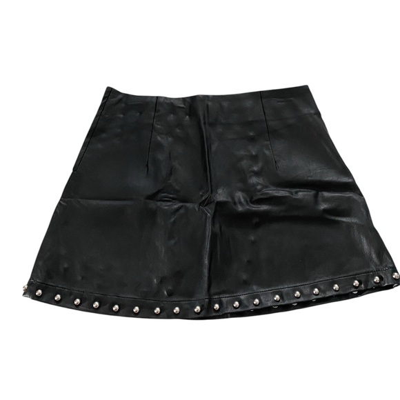 SA Sabrina Spellman Forever 21 Faux Leather Studded Skirt - Picture 13 of 16